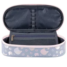 St.Right: Astuccio ovale con gatti dargento 23cm immagine 2