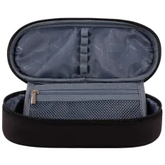 St.Right: Astuccio ovale nero con cagnolino assonnato, 23 cm immagine 2