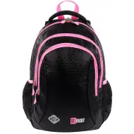 St.Right Black Glitter zaino scolastico, zaino BP26 39x27x17cm
