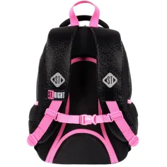 St.Right Black Glitter zaino scolastico, zaino BP26 39x27x17cm immagine 2