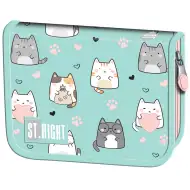 St.Right Charming Cats astuccio pieghevole con gatti PC03 20,5x14x3,5 cm