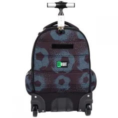 St.Right Football zaino scuola con ruote TB01 43x32x25cm immagine 4
