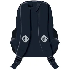 St.Right Zaino scolastico blu con motivo T-Rex, modello BP70, 32x22x11,5 cm immagine 2