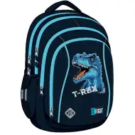 St.Right Zaino scolastico ergonomico blu con T-Rex, modello BP04 43x32x20cm