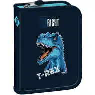 St.Right astuccio pieghevole blu con motivo T-Rex PC03 20,5x14x3,5 cm