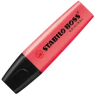 Stabilo: Evidenziatore BOSS Original colore rosso 2-5mm