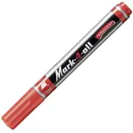 Stabilo: Mark-4-All pennarello a punta tagliata a base di alcol colore rosso