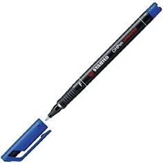 Stabilo OHPen universal F pennarello a base di alcool colore blu 0,7mm immagine 2