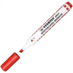 Stabilo: Pennarello per lavagna Plan WhiteBoard con punta a scalpello, colore rosso immagine 2