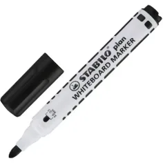 Stabilo: Plan WhiteBoard marker pennarello per lavagna in colore nero immagine 2