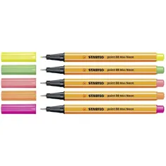 Stabilo: Point 88 Mini set di penne a punta fine neon 5 pezzi immagine 2