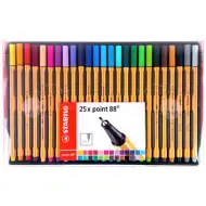 Stabilo: Set di 25 penne a punta fine Point 88