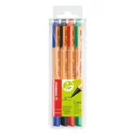 Stabilo: Set di 4 pennarelli GREENpoint da 0,8 mm