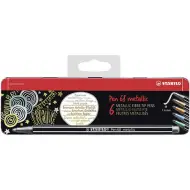 Stabilo: Set di 6 pennarelli Pen 68 colori metallici in scatola di metallo