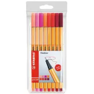 Stabilo: Set di 8 penne a punta fine Point 88 tonalità rosse