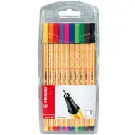 Stabilo: Set di penne a punta fine Point 88, confezione da 10 pezzi