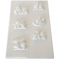 Stampo per colata in gesso di figure a coppie
