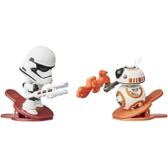 Star Wars Battle Bobblers BB-8 vs Stormtrooper figura con clip - Hasbro immagine 3