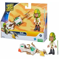 Star Wars: Le avventure dei giovani Jedi - Set di figure Kai Brightstar con veicolo 7,5 cm - Hasbro immagine 3