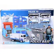 Stazione di polizia con luci e suoni, 4 macchinine