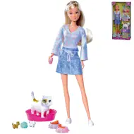 Steffi Love: Bambola Steffi bionda con gattini e accessori 29cm - Simba Toys