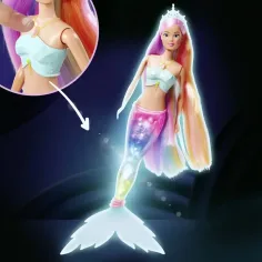 Steffi Love: Steffi sirena arcobaleno magico con coda luminosa - Simba Toys immagine 2