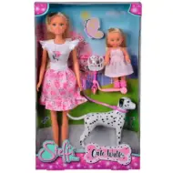 Steffi Love bambola dolce passeggiata con il cane - Simba Toys