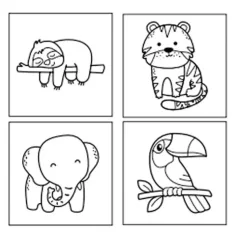 Sticker Art: Set di adesivi colorabili con animali - Comansi immagine 2