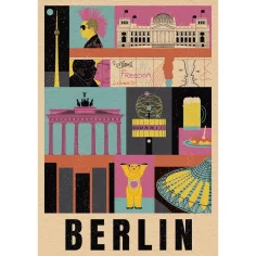 Stile nella città Berlino puzzle da 1000 pezzi - Clementoni immagine 2