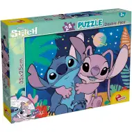 Stitch 2 in 1 puzzle da 24 pezzi e libro da colorare 35x25cm - Lisciani