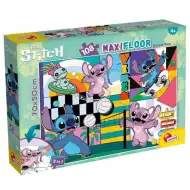 Stitch 2 in 1 puzzle e libro da colorare da 108 pezzi 70x50cm - Lisciani