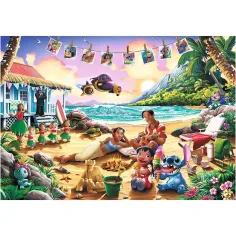 Stitch sulla spiaggia Puzzle Premium Plus da 1000 pezzi - Trefl immagine 2