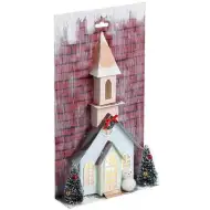 Stop &amp; Look: Tempio di carta natalizio con luce 17x5x30cm
