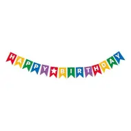 Striscione per festa con scritta "Buon Compleanno" 230 cm