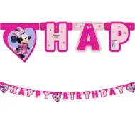 Striscione per festa di compleanno "Happy Birthday" di Minnie e Daisy 200 cm