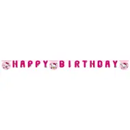 Striscione per festa di compleanno con la scritta "Happy Birthday" di Hello Kitty