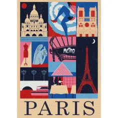 Style in the City Parigi puzzle da 1000 pezzi - Clementoni immagine 2