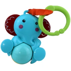 Sun Baby: Elefante allegro sonaglio per bambini senza BPA, con sfera rotante immagine 2