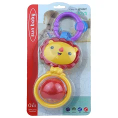 Sun Baby: Leone allegro sonaglio per bambini senza BPA con sfera rotante immagine 3