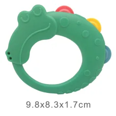 Sun Baby: Sonaglio e dentaruolo a forma di coccodrillo per neonati immagine 2