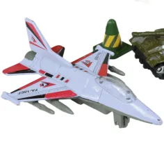 Super Army: Set di giochi militari con veicoli in metallo e aereo a retrocarica in due varianti immagine 10