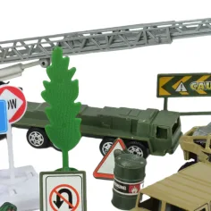 Super Army: Set di giochi militari con veicoli in metallo e aereo a retrocarica in due varianti immagine 4