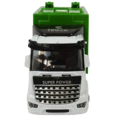 Super Truck: Camion della spazzatura a inerzia con container 20cm immagine 3