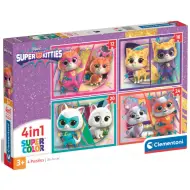 SuperGatti 4 in 1 puzzle da 12, 16, 20 e 24 pezzi - Clementoni