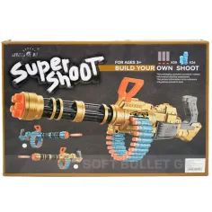 SuperShoot: Mitragliatrice elettronica gigante spara-spugne con proiettili e batteria 70cm immagine 11