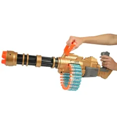 SuperShoot: Mitragliatrice elettronica gigante spara-spugne con proiettili e batteria 70cm immagine 4