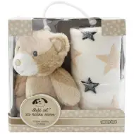 SweetDreams: Coperta e orsetto di peluche color marrone