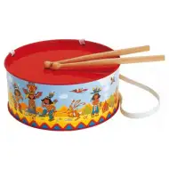 Tamburo indiano con bacchette
