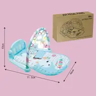 Tappeto da gioco blu con luci e suoni di giraffa felice