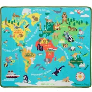 Tappeto da gioco intorno al mondo 100x90cm - Melissa &amp; Doug